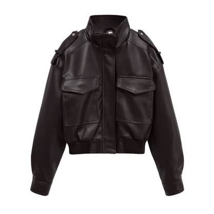 "Yara" Bomber Lederjacke