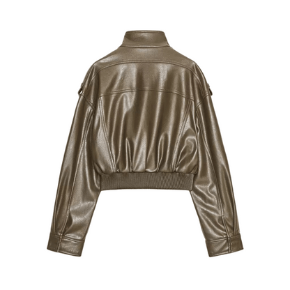 "Yara" Bomber Lederjacke
